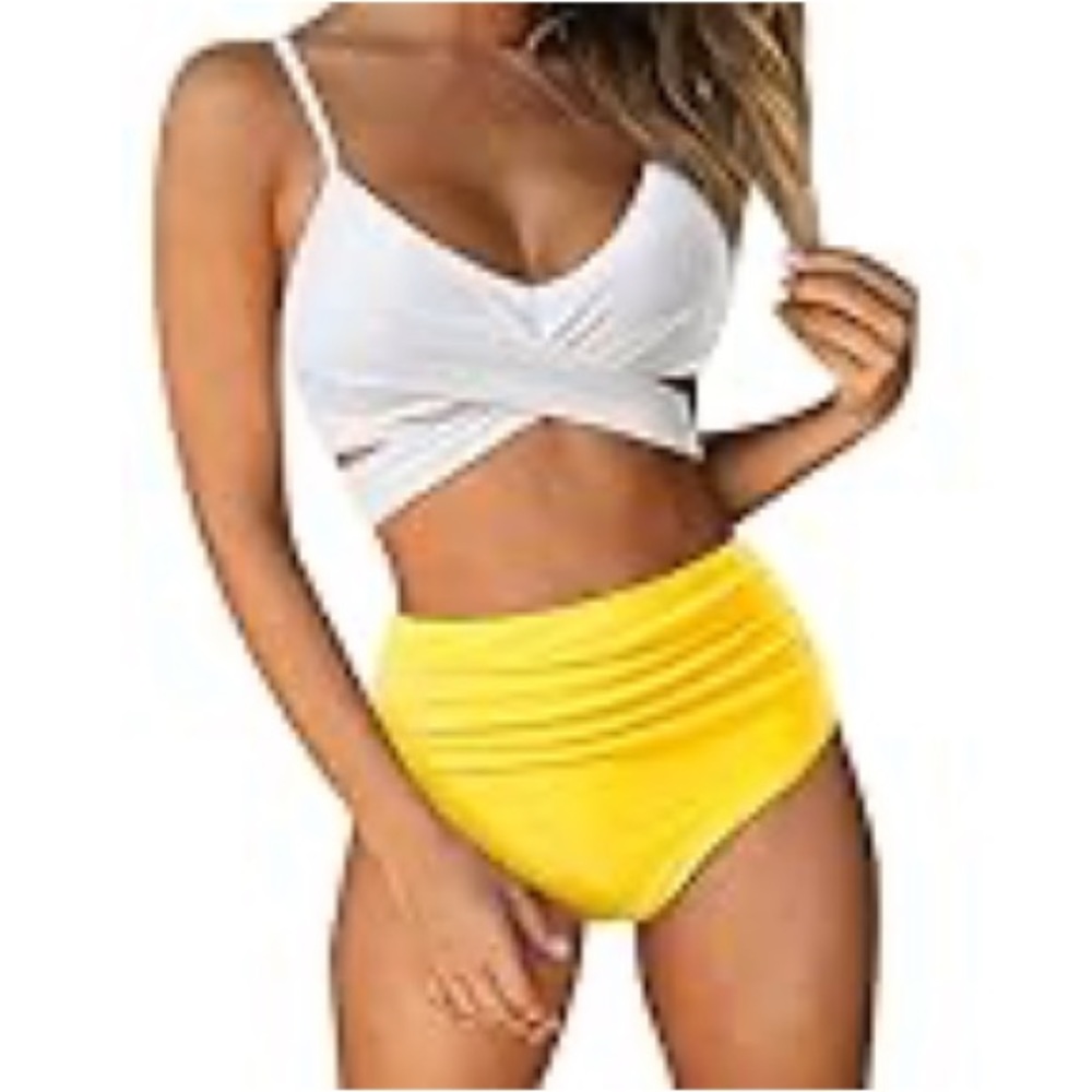 Amazon | RUUHEE | Women’s Criss Cross Bikini Top